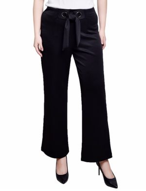 Wide Leg Grommet Pants