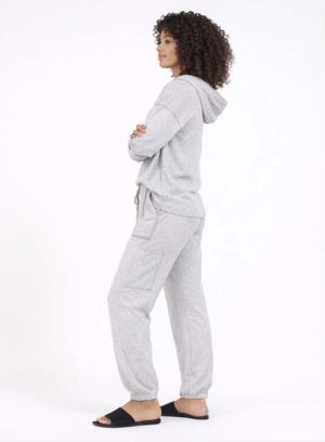 Pullover Topstitch Hoodie Top